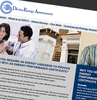 Devine Energy Assessments Web Design Project