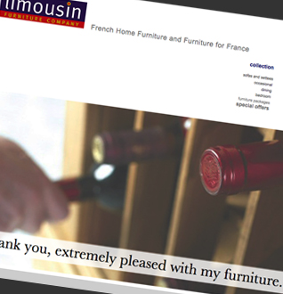 Limousin Furniture Company Web Design Project